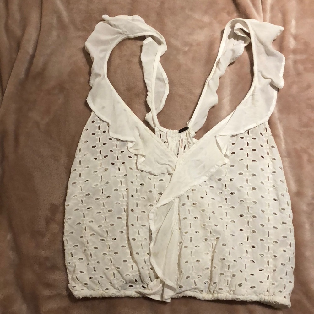 White cute top